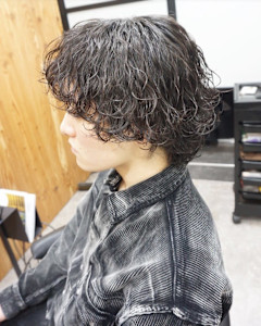メンズカット/波巻きパーマ