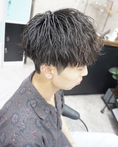 メンズカット/ソフトツイストパーマ