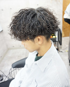 メンズカット/波巻きパーマ