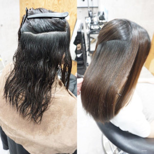 髪質改善縮毛矯正スタイル