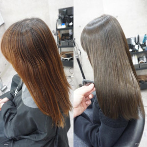 髪質改善縮毛矯正スタイル