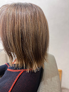 上品ベージュ✕白髪ぼかし