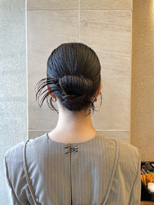 ヘアアレンジ/ヘアセット/カチモリ/編みおろし/シニヨン　