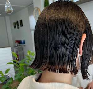 切りっぱなしボブカット