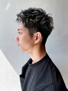 刈り上げセンターパートサーフカール_ba559741