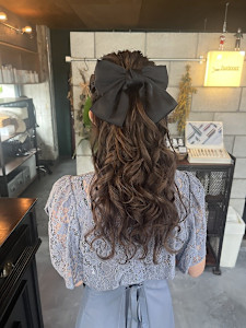 お呼ばれハーフアップ