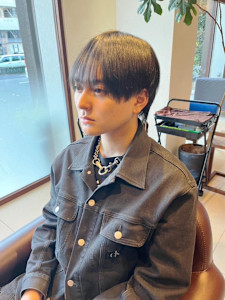 メンズ、ラウンドマッシュ