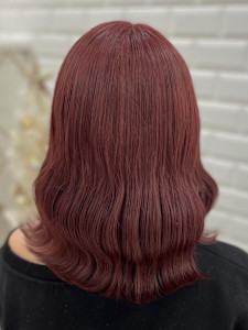 【カラー】ワンブリーチでチェリーレッド♪_ユウ