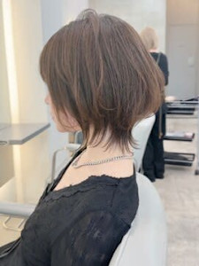 伸ばしかけにおすすめショートウルフ　ショートボブ　ウルフ