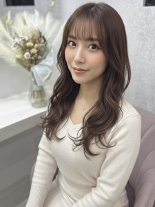 着物/大人ガーリー/似合わせカット/ミディアムレイヤーカット