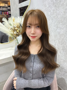 着物/大人ガーリー/似合わせカット/ミディアムレイヤーカット