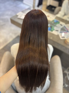 オリーブグレ／小顔に見せるヘア／ココアベージュ／黒髪カタログ