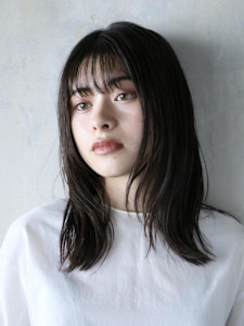 ナチュラル外ハネ×セミディ