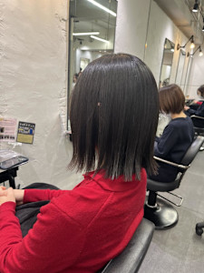 ホリスティック縮毛矯正×外ハネ