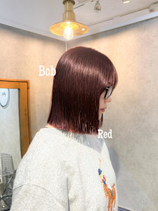 ♪ラインを残したぷつっと切りっぱなしボブ