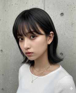 韓国風くびれボブ×地毛風ダークアッシュで叶える究極の透明感 - hairs BERRY 長住店掲載