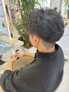 センター分け　2ブロック