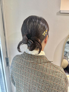 カチモリヘア×金箔×お呼ばれヘア