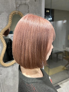 ピンクベージュブラウン