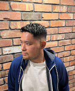 【大人の色気】スキンフェード×立体感ハイライトメッシュ