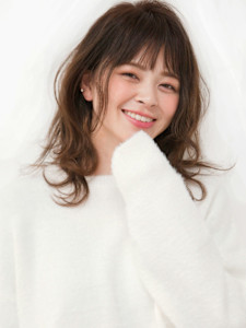 ブラウンアッシュ×波ウェーブロング