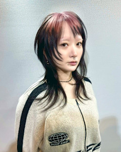 ルーツカラー　デザインカラー　ケアブリーチカラー　姫レイヤー