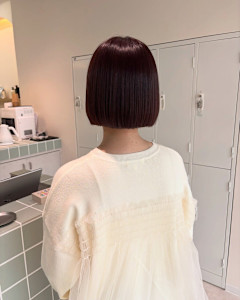 ヘイリーボブ/タッセルボブ/切りっぱなし/ミニボブ/髪質改善