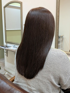 メテオカラー/暗髪/潤艶ストレート