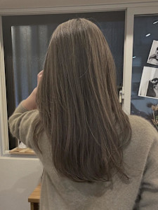 透明感グレージュ/髪質改善シアカラー/20代30代