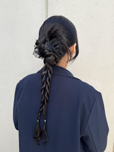 タイトカチモリ×編みおろしヘア