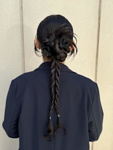 タイトカチモリ×編みおろしヘア