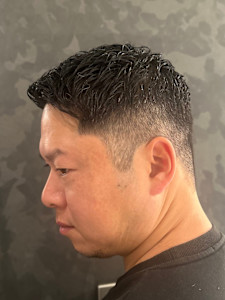 アップバングショート