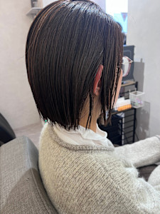 コンパクトボブ✕耳かけ