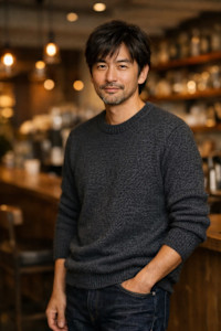 前髪を下ろしメンズショート