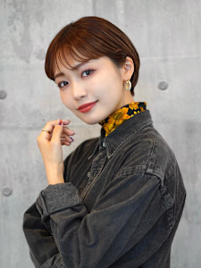 大人可愛い丸みショート/耳掛け/艶髪/清澄白河/森下