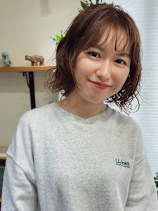 抜け感たっぷりラフボブ