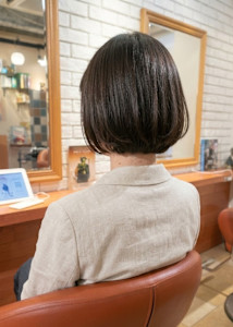 丸みシルエット大人可愛いミニボブ【239スタイル】