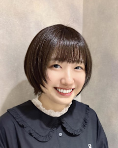 ショートボブ×レイヤーショート×丸みショート×前髪あり×横浜
