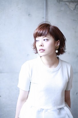 人気のかわいいフワクシュボブ　ブラウンmixカラー