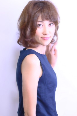 大人可愛いエアリーボブ
