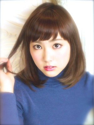 ＊暗髪に短め前髪が大人可愛い♪ショコラブラウン☆