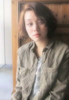 【RIMA】HARUKI 外国人風☆くせ毛風ルーズbob