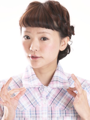 無邪気な甘さを与えるマッシュボブ★ハート編みこみ