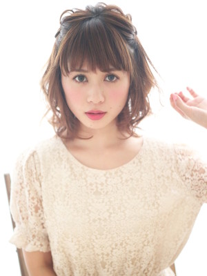 ☆あんにゅい～ルーズまとめ髪☆極太裏編み込み☆