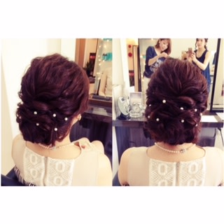 結婚式ヘアセット