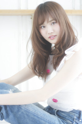 大人フェミニンなデジタルパーマ　ロング