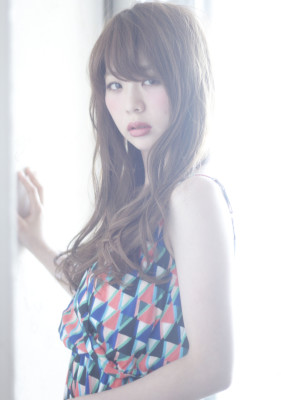 2015夏明るめカラー自然なグラデーション透明感アッシュ