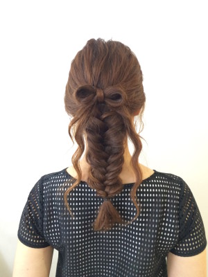 編み込み☆ヘアリボン