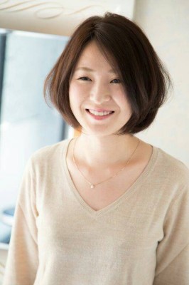 大人可愛いオータムグラデーションボブ