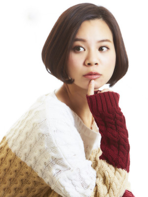 大人かわいいクラシックな♪前下がり美髪ボブ